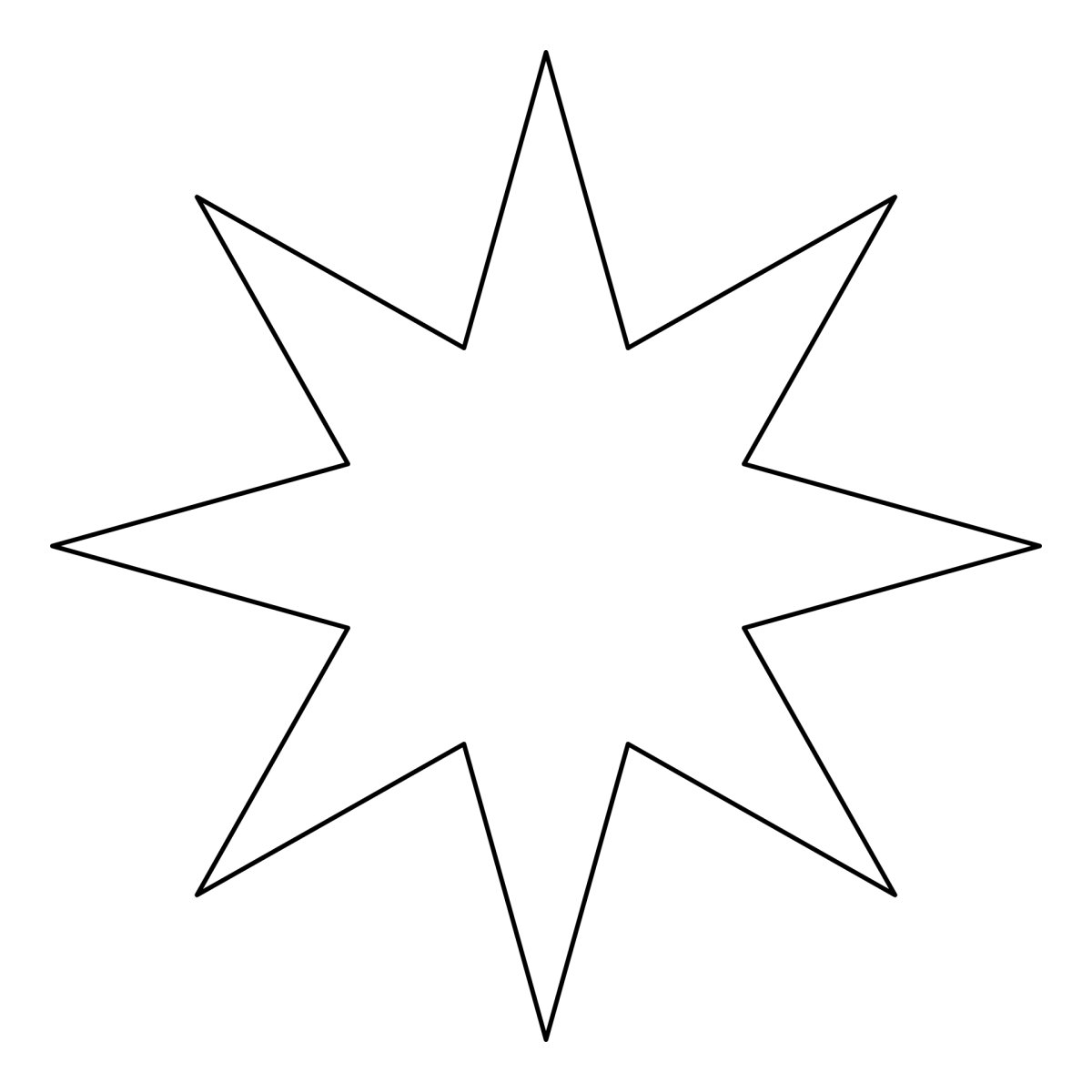 Трафарет Звёздочки