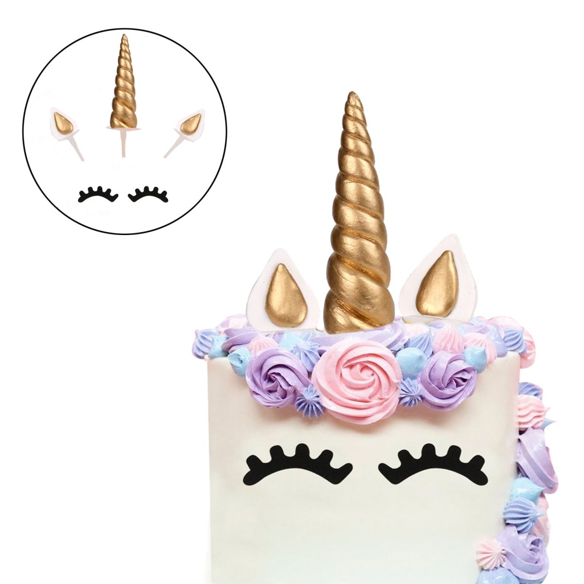 Шаблон торта в форме Единорожки