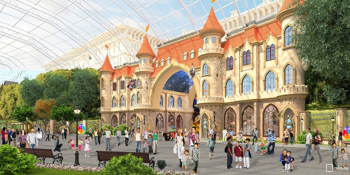 Остров мечты в Москве аттракционы Снежная Королева