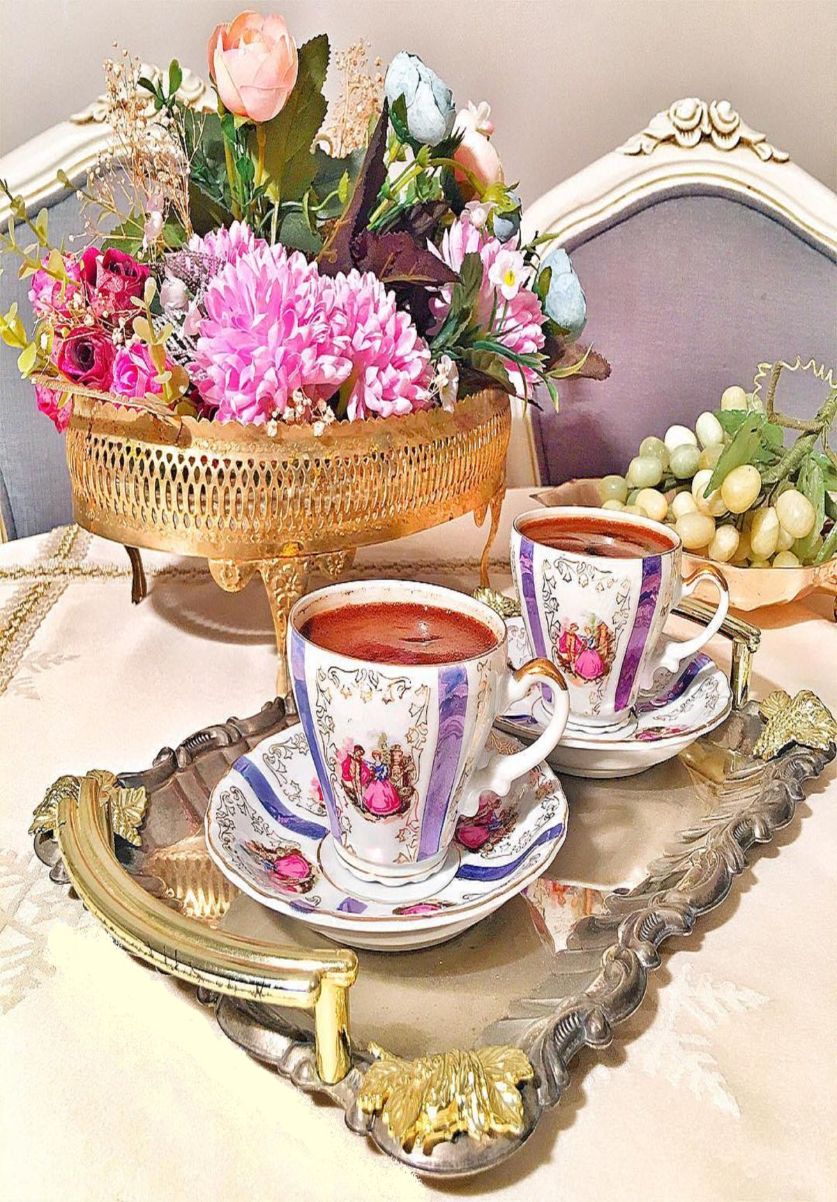 Добрый вечер приятного чаепития с пожеланиями