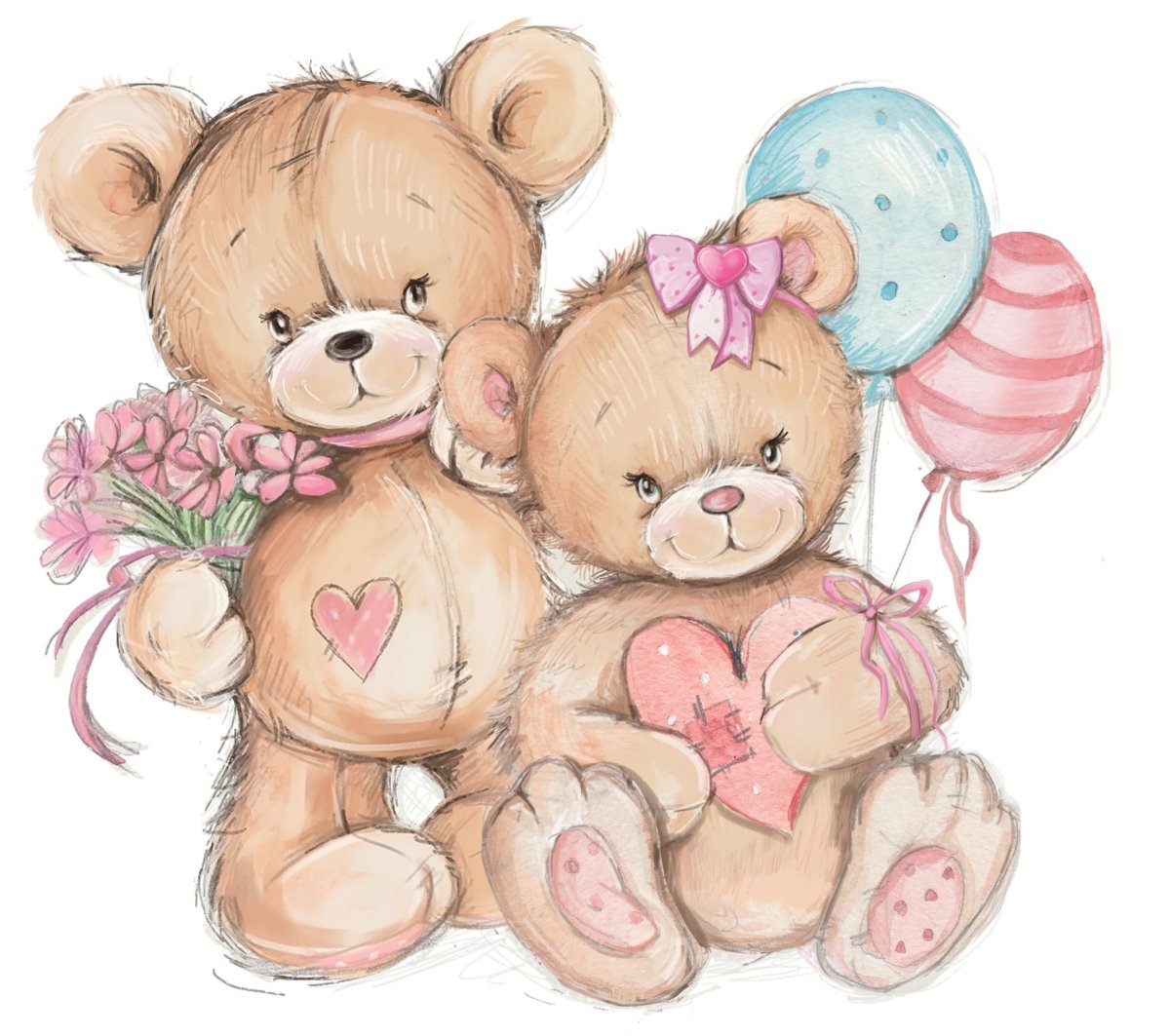 Картинки для срисовки мишки