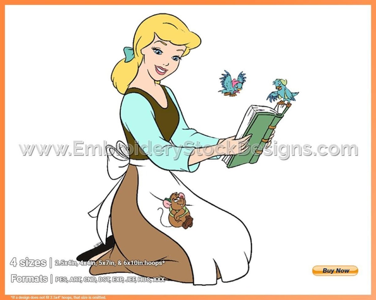 Золушка на прозрачном фоне