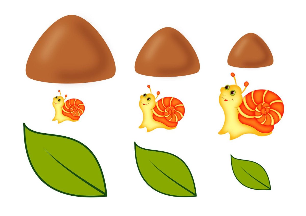 Большой и маленький аппликации