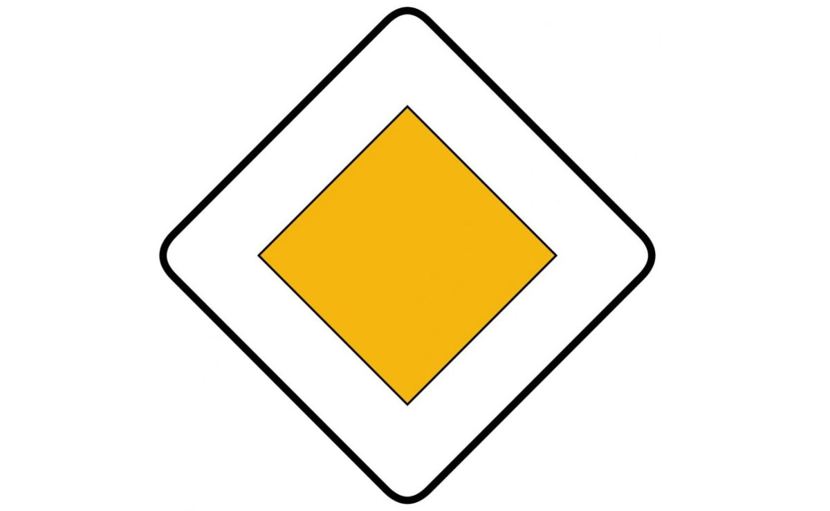 Знак Главная дорога вектор