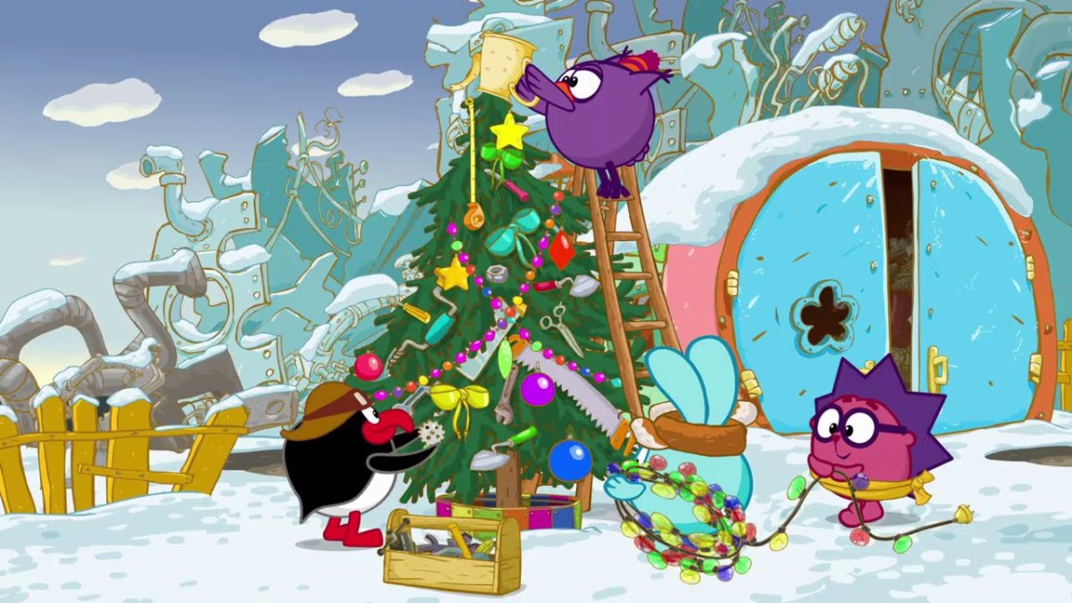 Смешарики старинный новогодний обычай