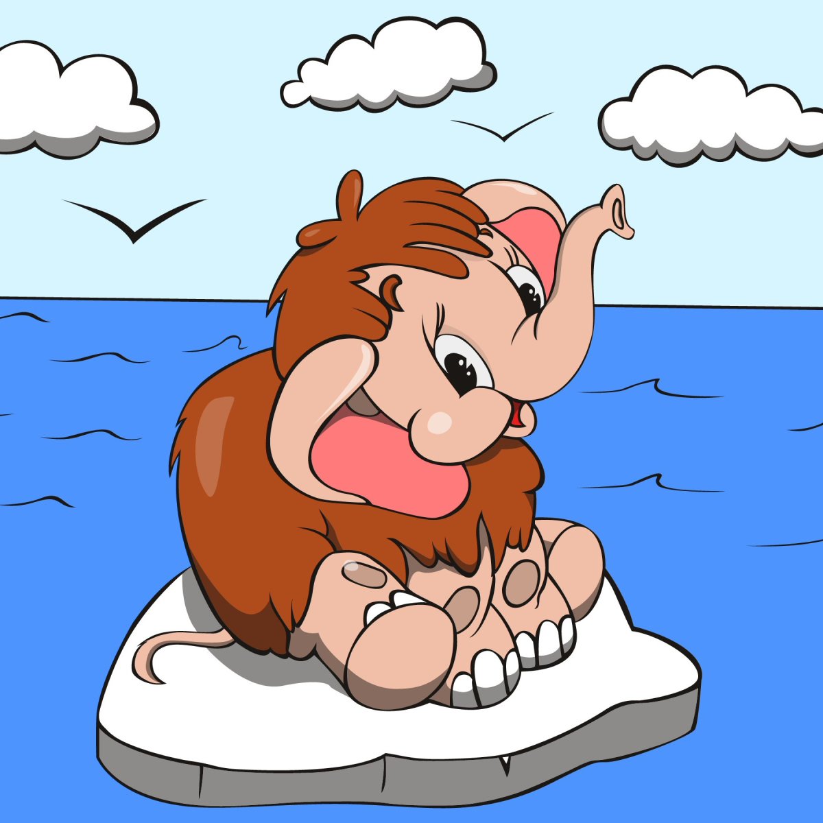 Торт с мамонтенком