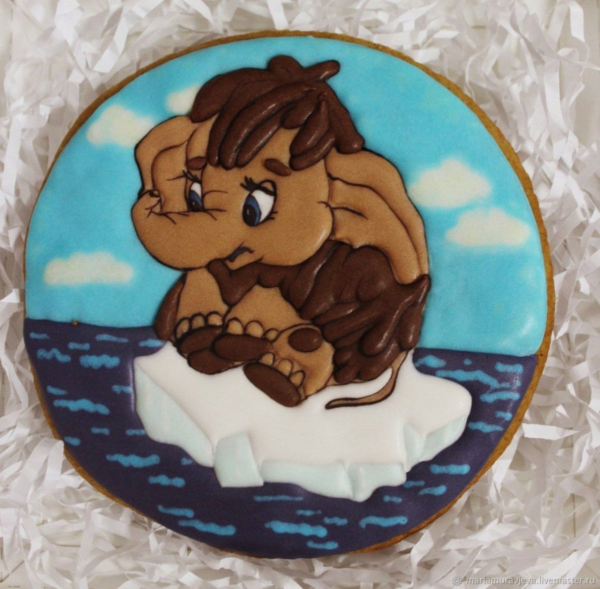 Торт для мамы с мамонтенком единственной маме на свете