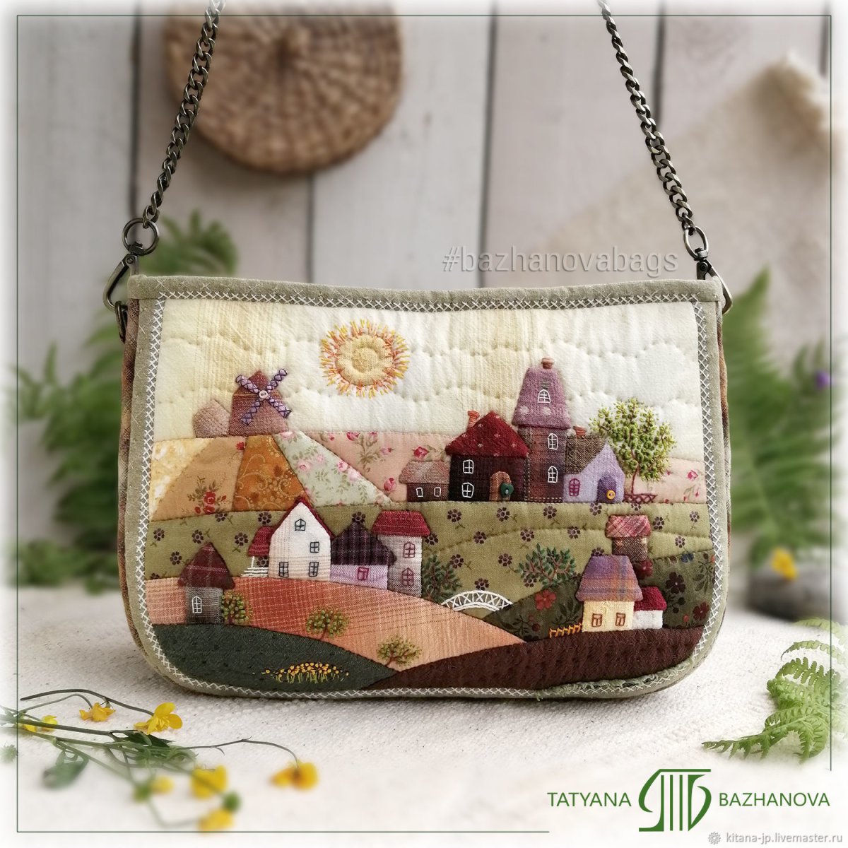 Текстильные сумки в стиле пэчворкаа