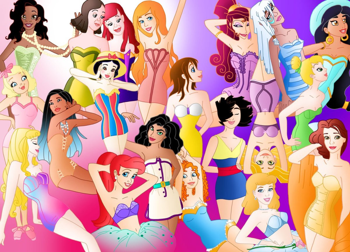 Девушки из мультфильмов Диснея