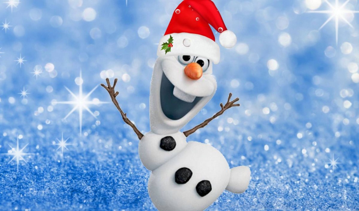 Веселый Снеговик Олаф