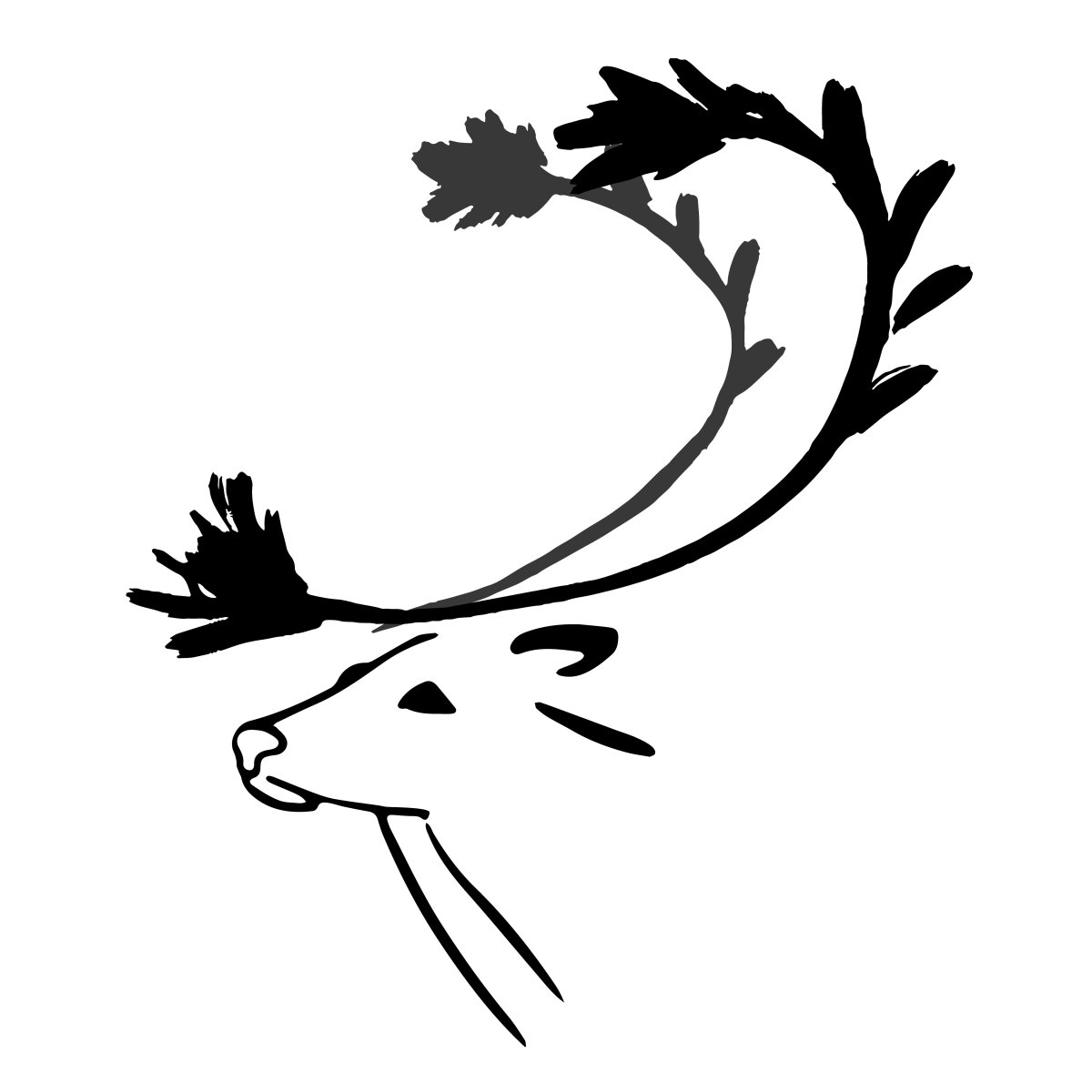 Стилизованное изображение Северного оленя