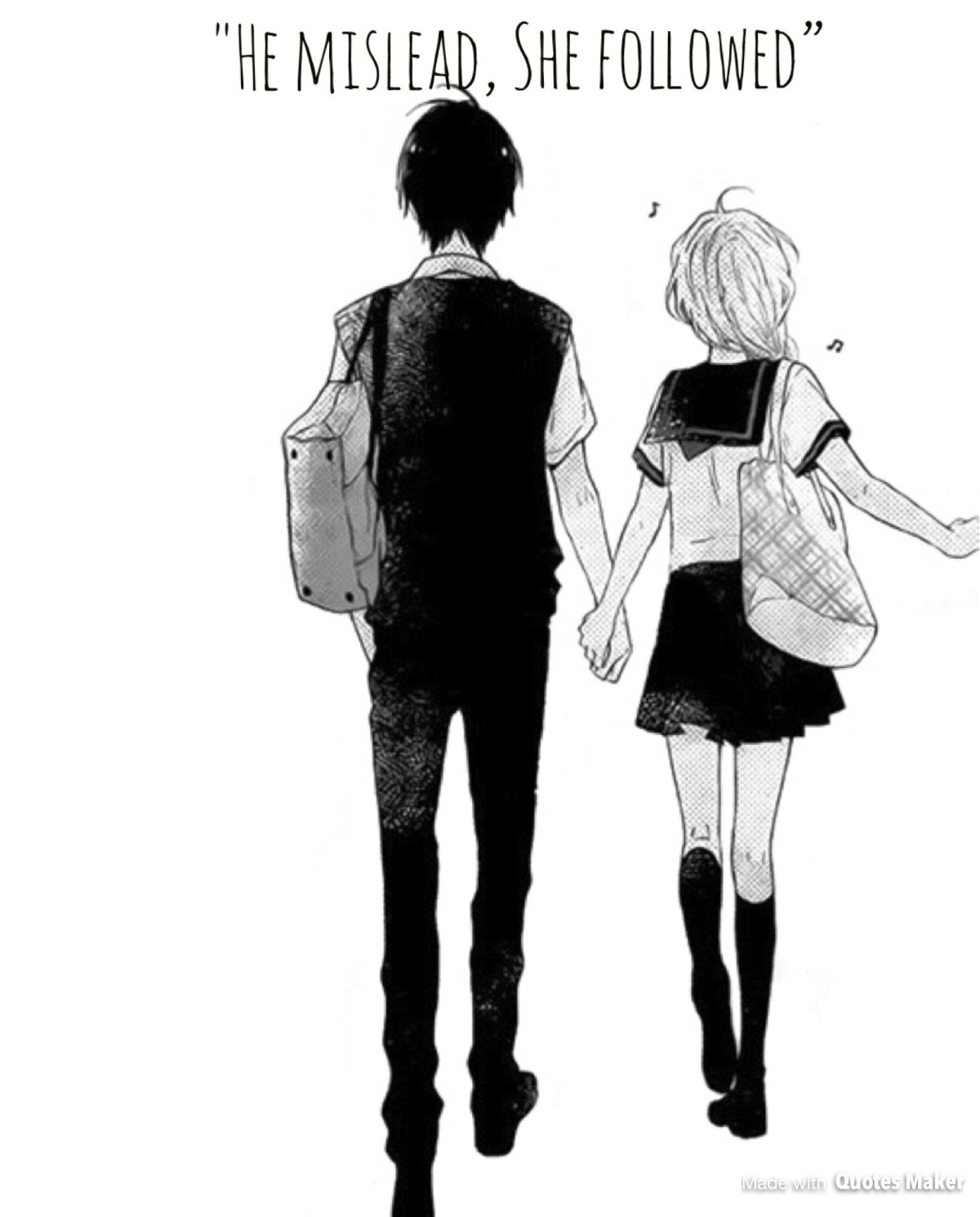 Аниме парень идет