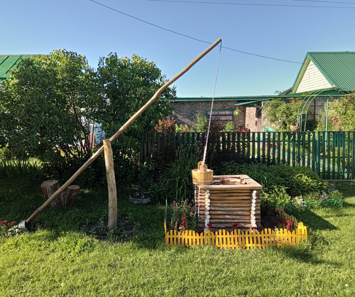 Веркола колодец журавль