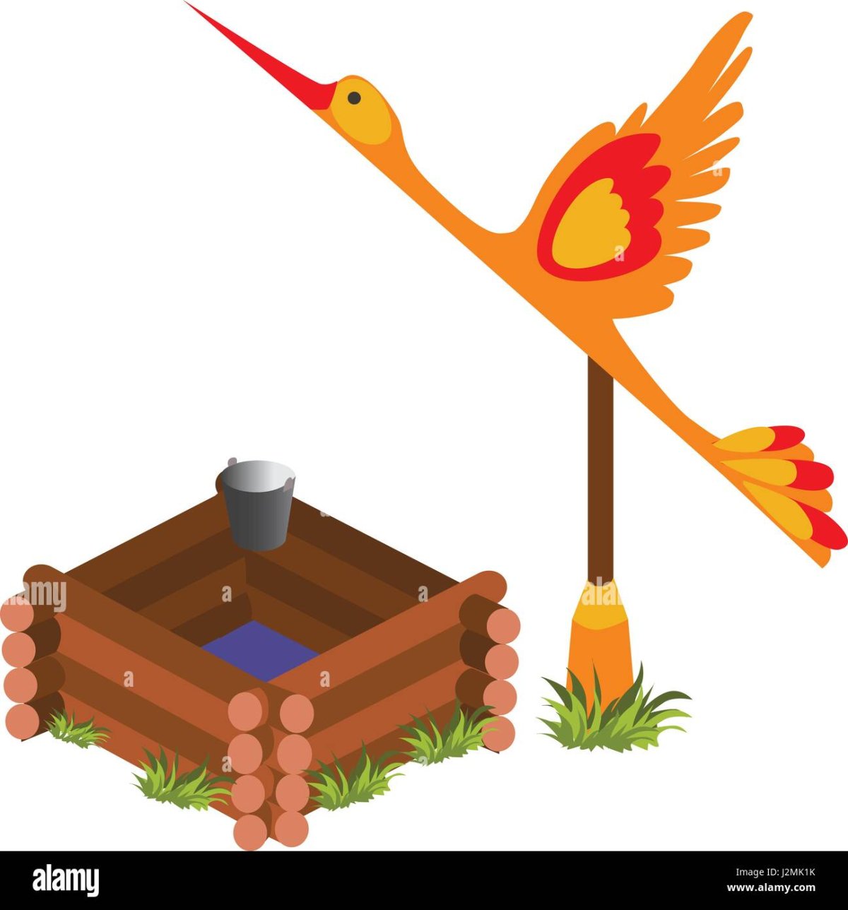 Изображение колодца журавля