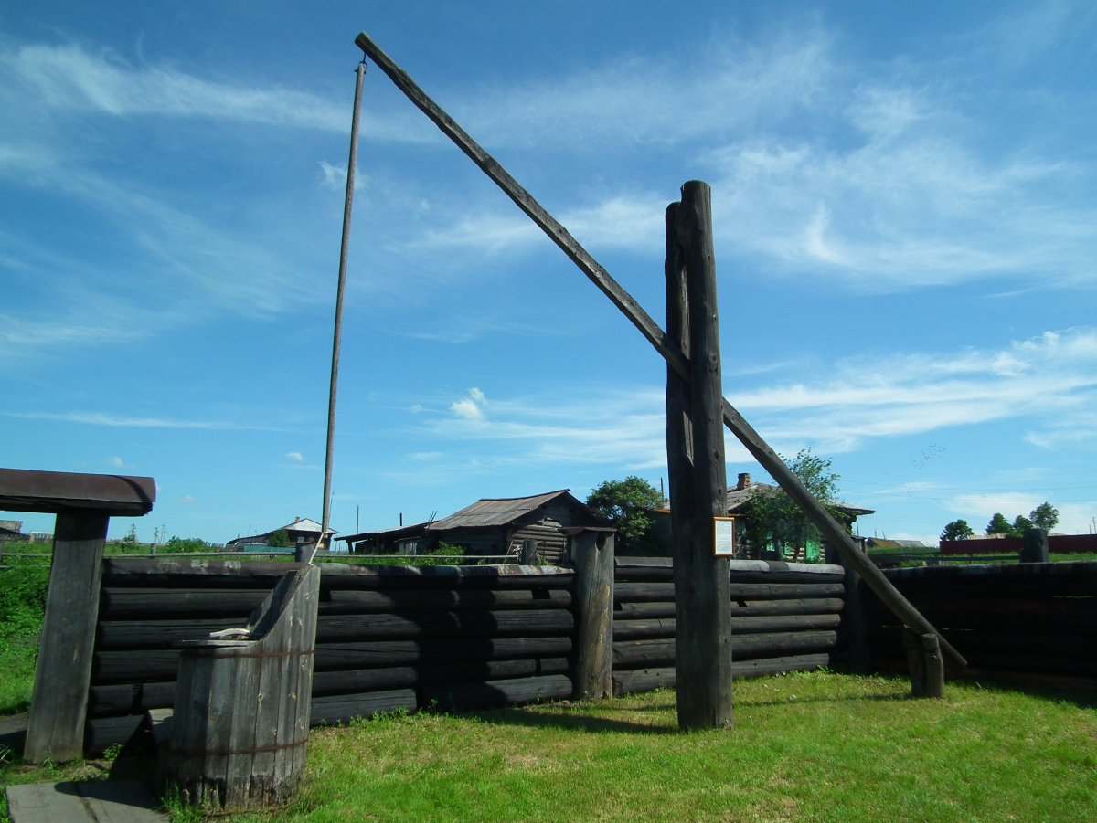 Колодец журавль на Руси