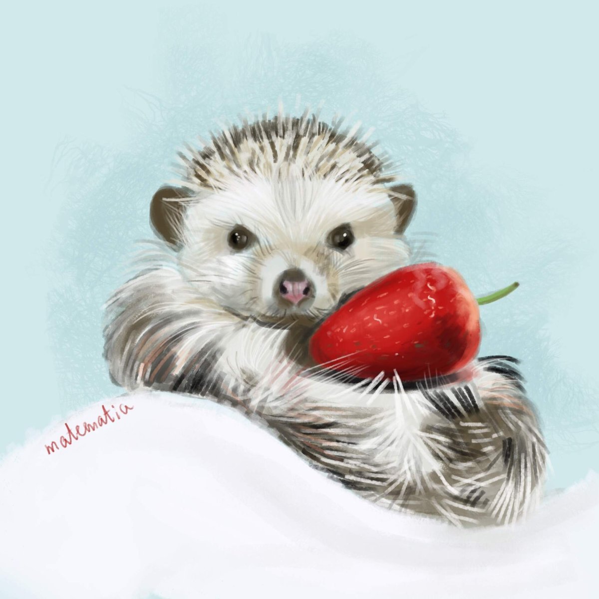 Милые арты ежиков