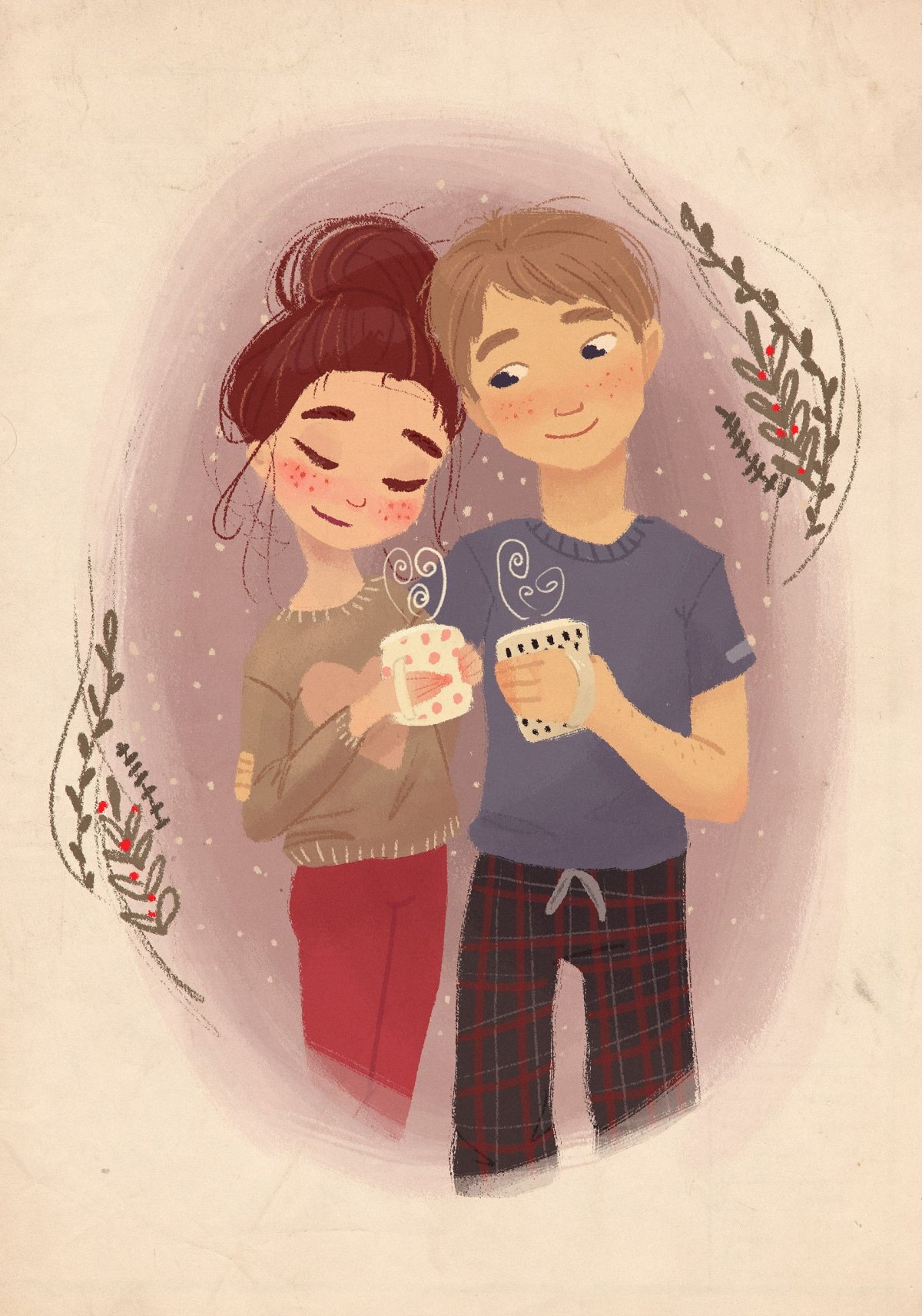 Красивые мультяшные пары