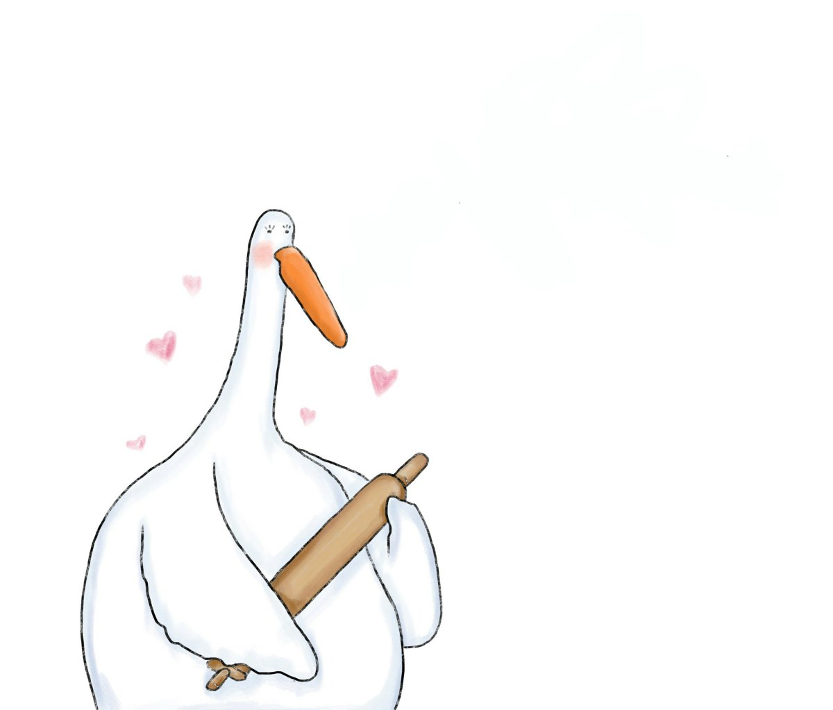 Гусь мультяшный