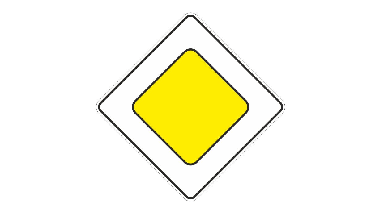 Дорожный знак 2.1 Главная дорога