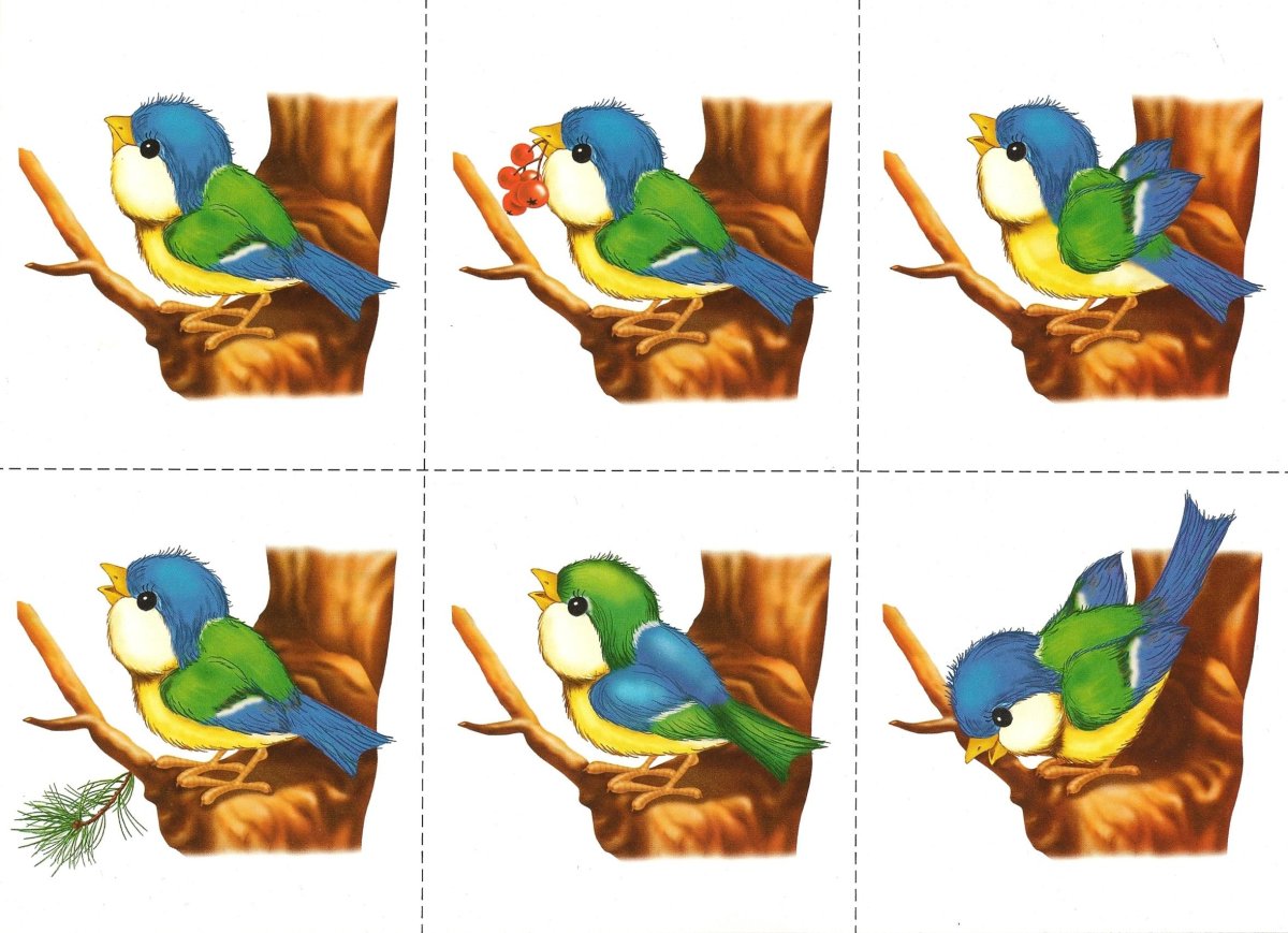 Разрезные пазлы для детей 3-4 лет