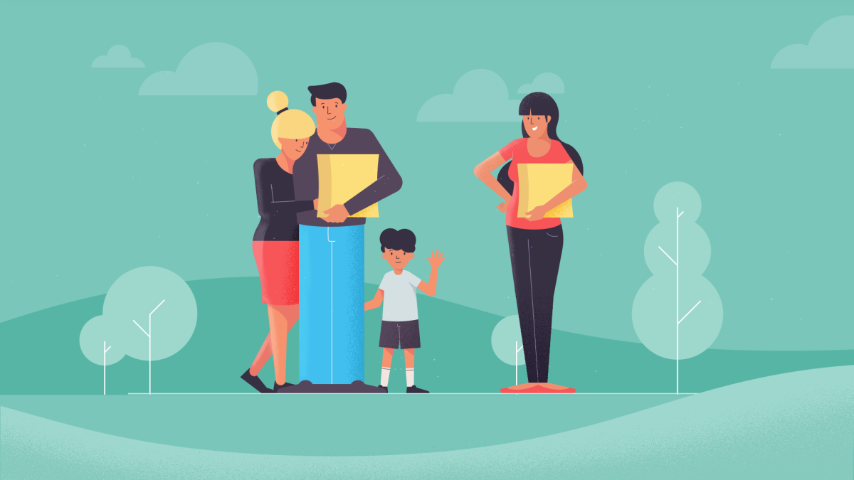 Семья рисунок Минимализм