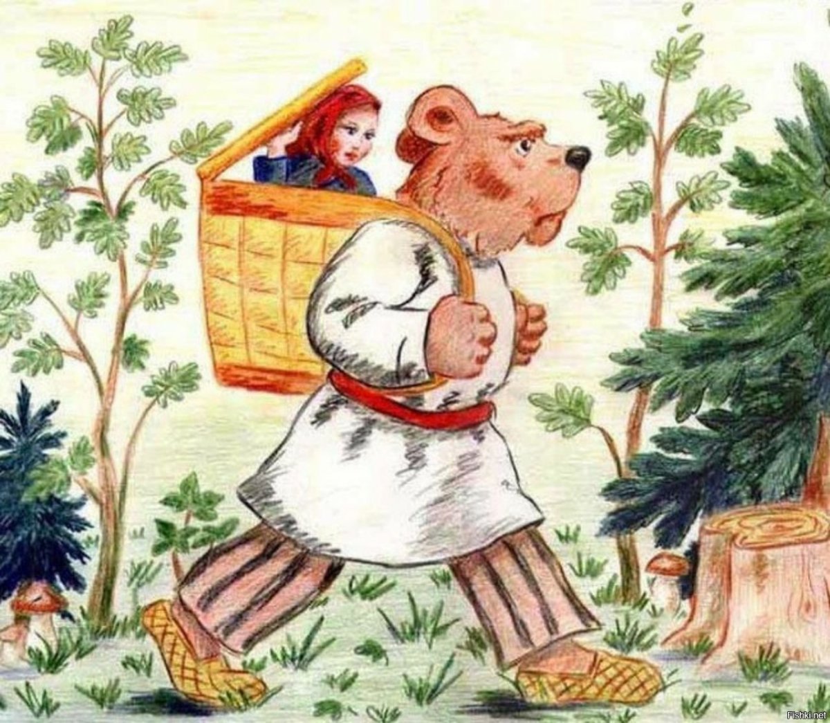 Окна в стиле Маша и медведь