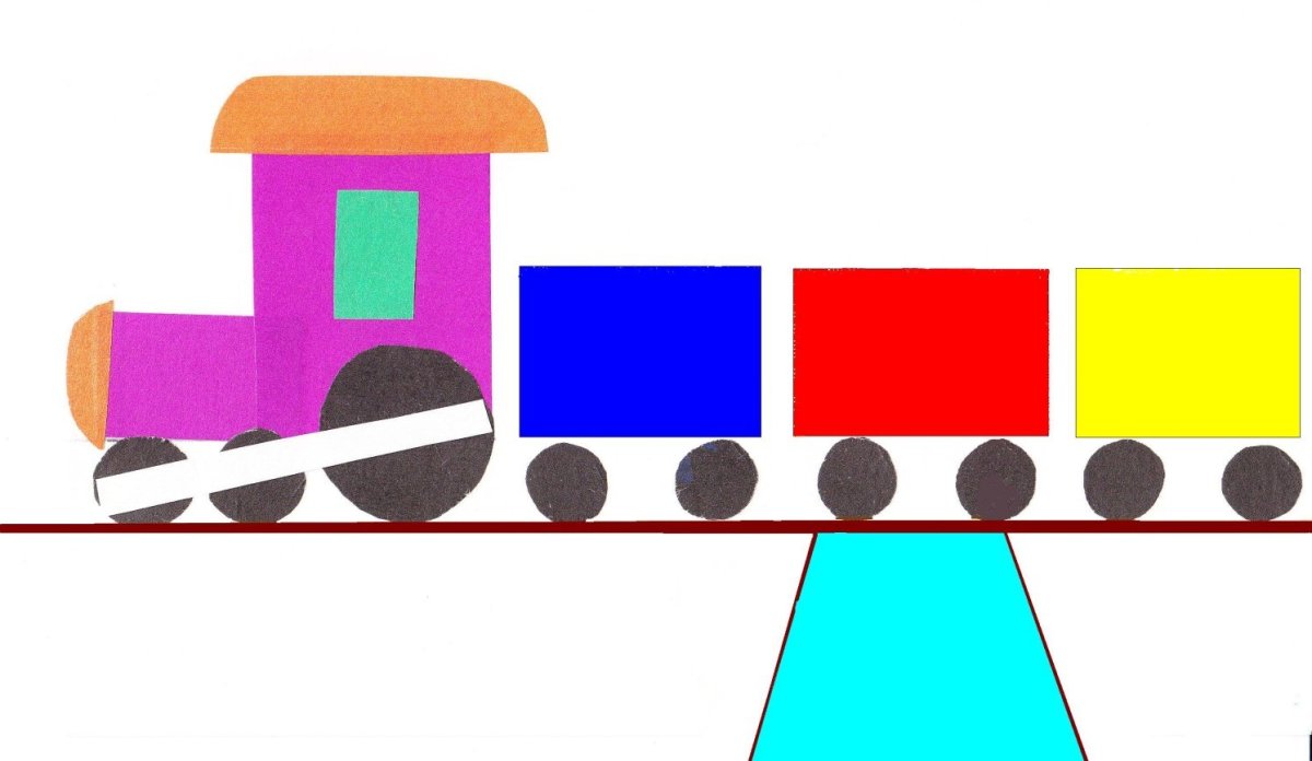 Аппликация паровоз