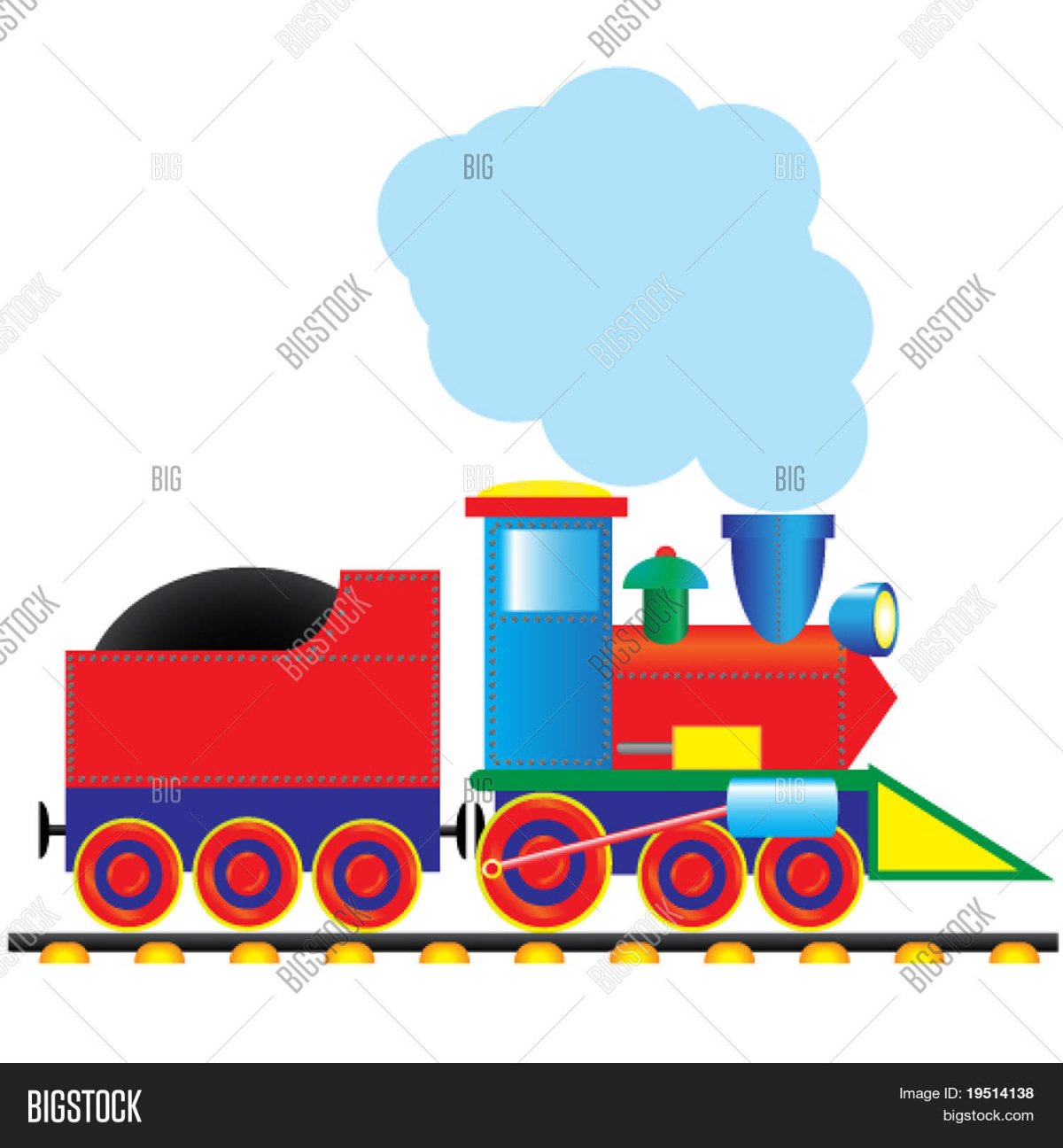 Детский паровоз с дымом для детей