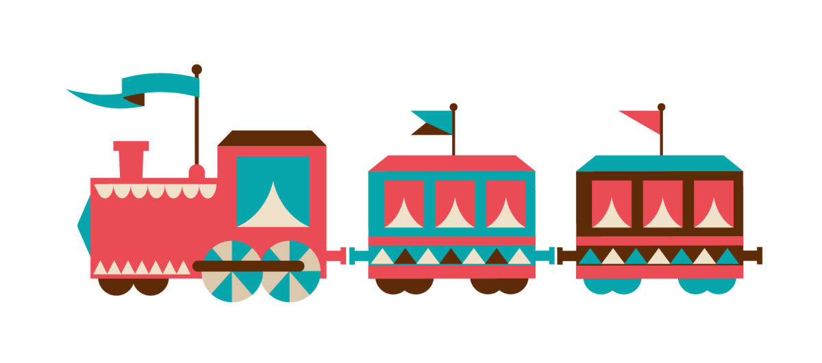 Поезд вектор