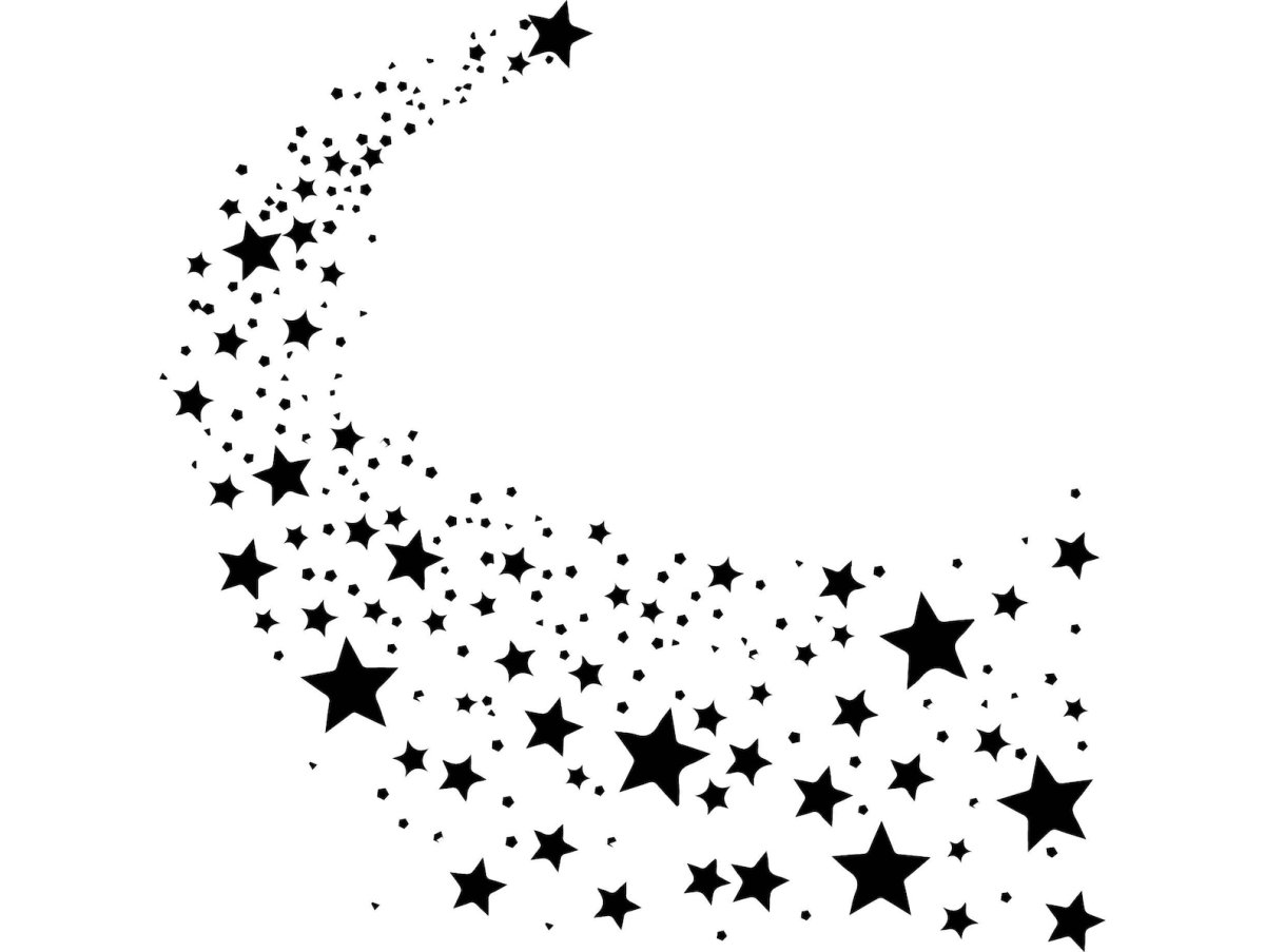 Россыпь звезд силуэт