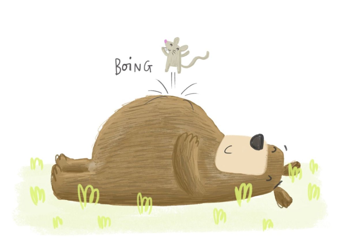 Мышонок с цветочком