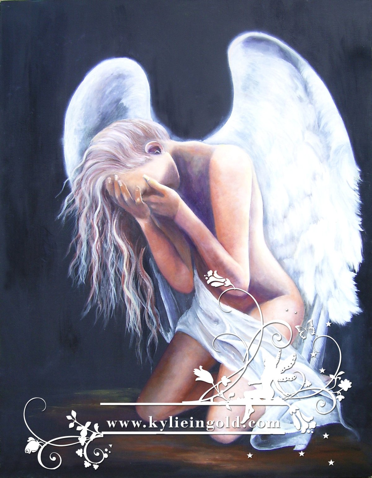 Плачущий ангел девушка