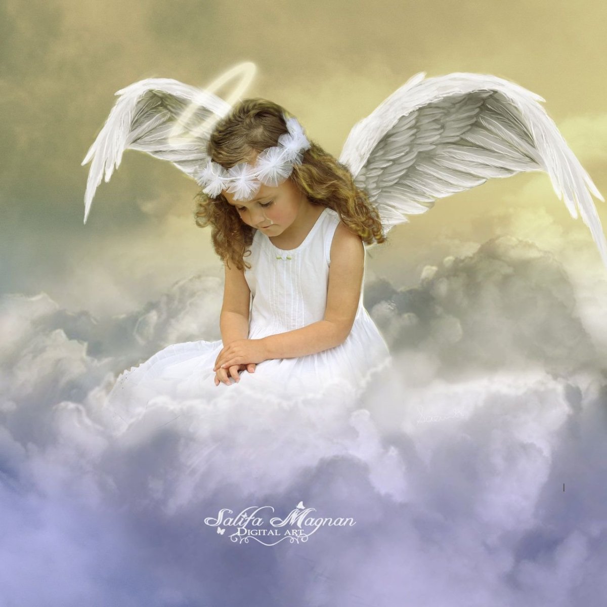 Анхель - Плачущий ангел, арт, Рейвен