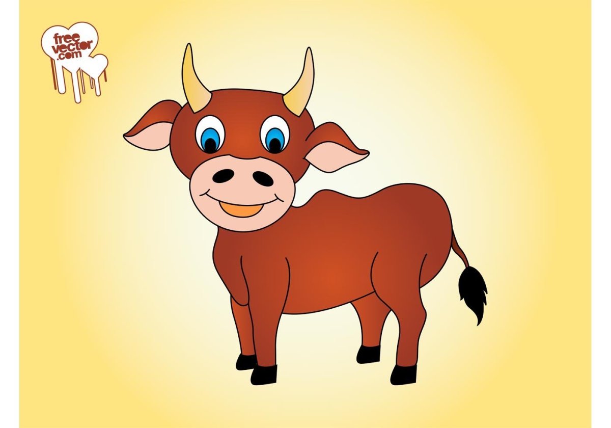 Бык мультяшный