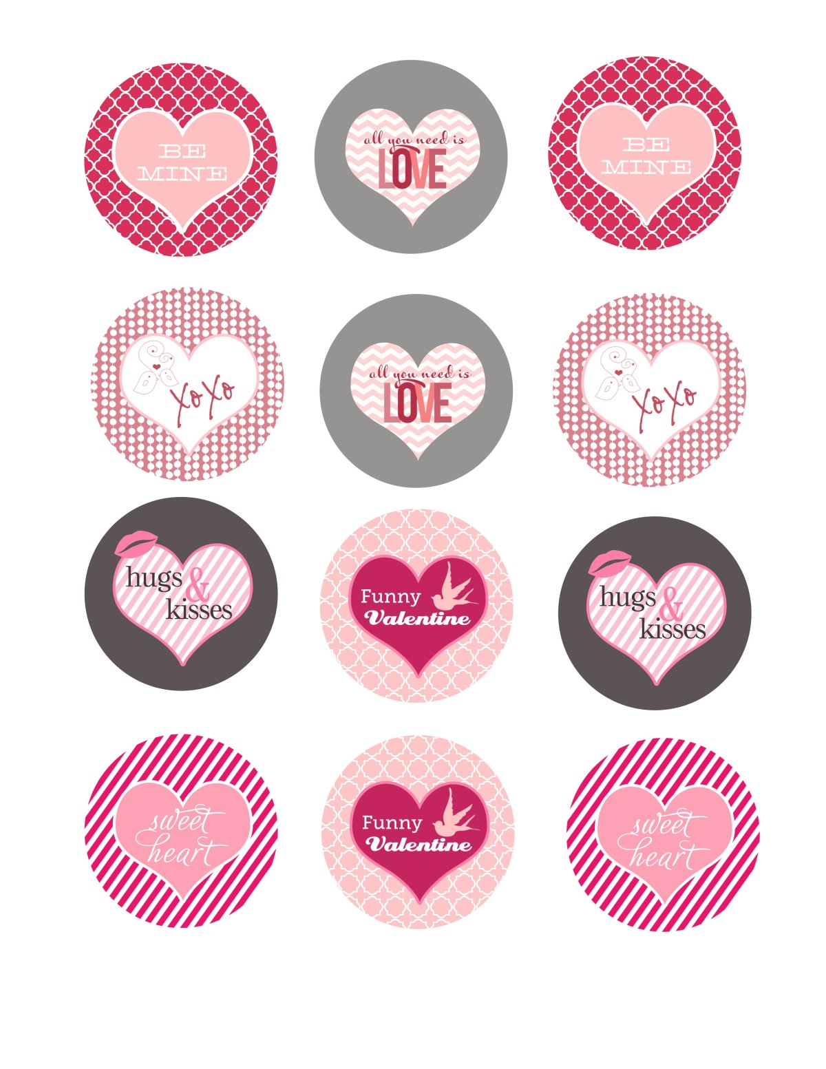 Топперы для кексов для печати