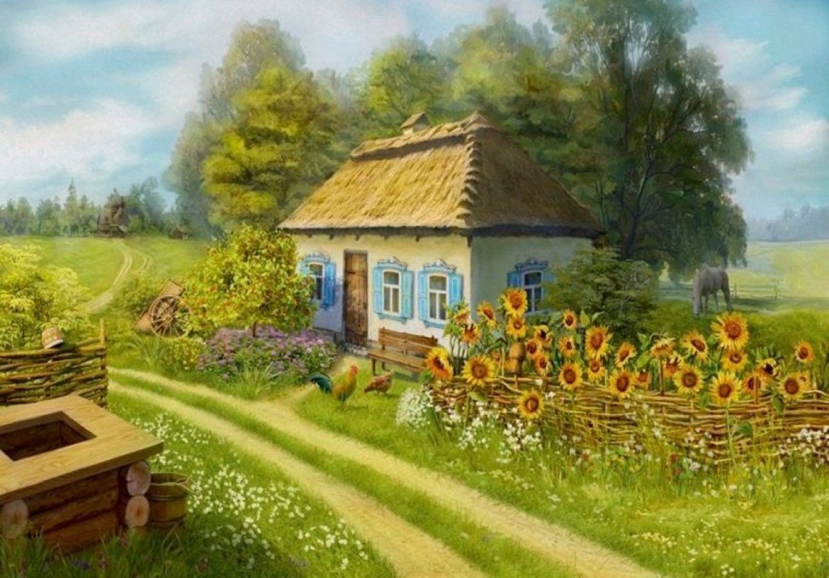 Лето в деревне