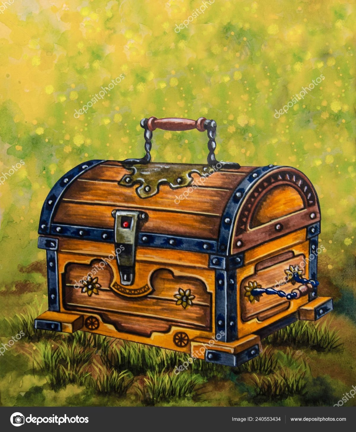 Сундук рисунок для детей