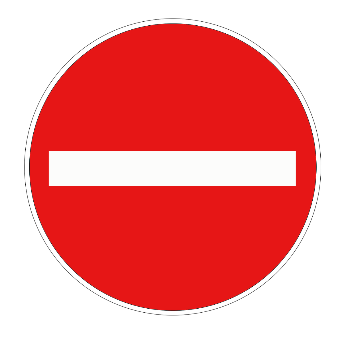 Дорожный знак кирпич