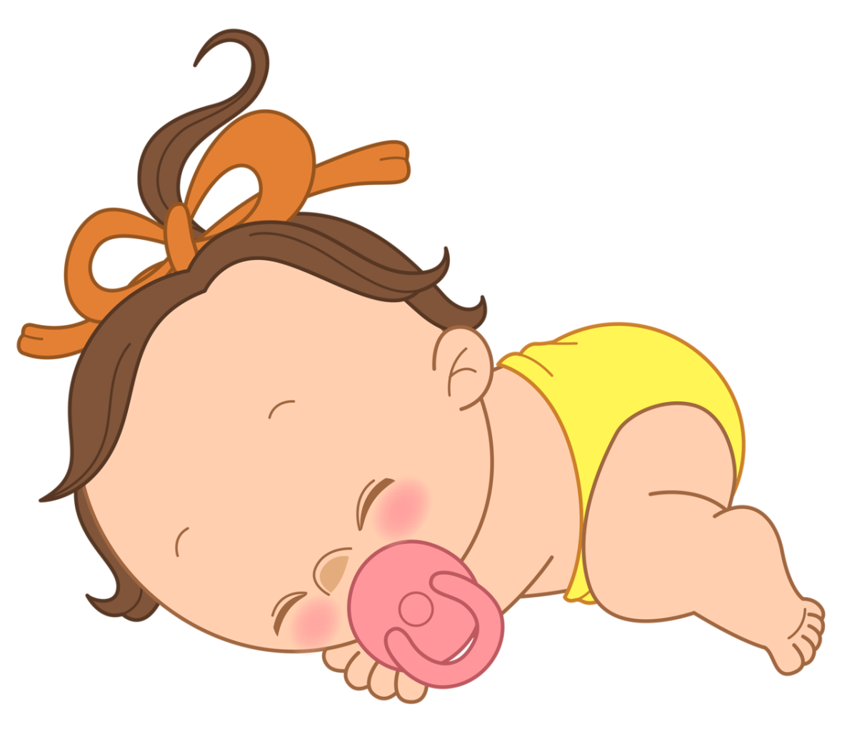 Довольный пупс