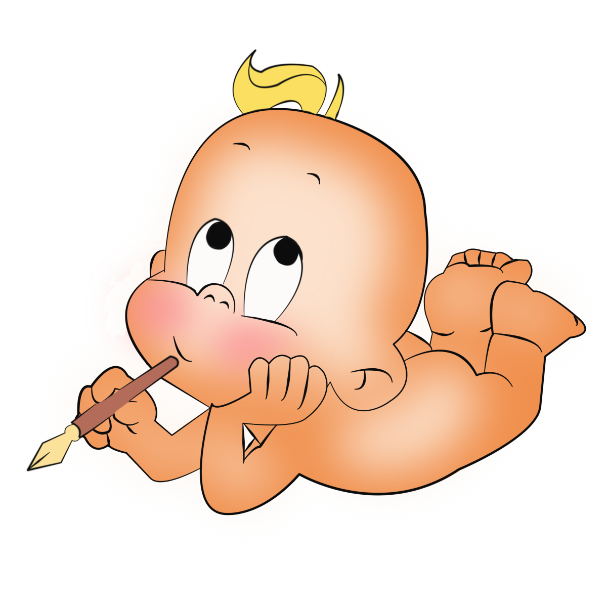 Милый мультяшный малыш