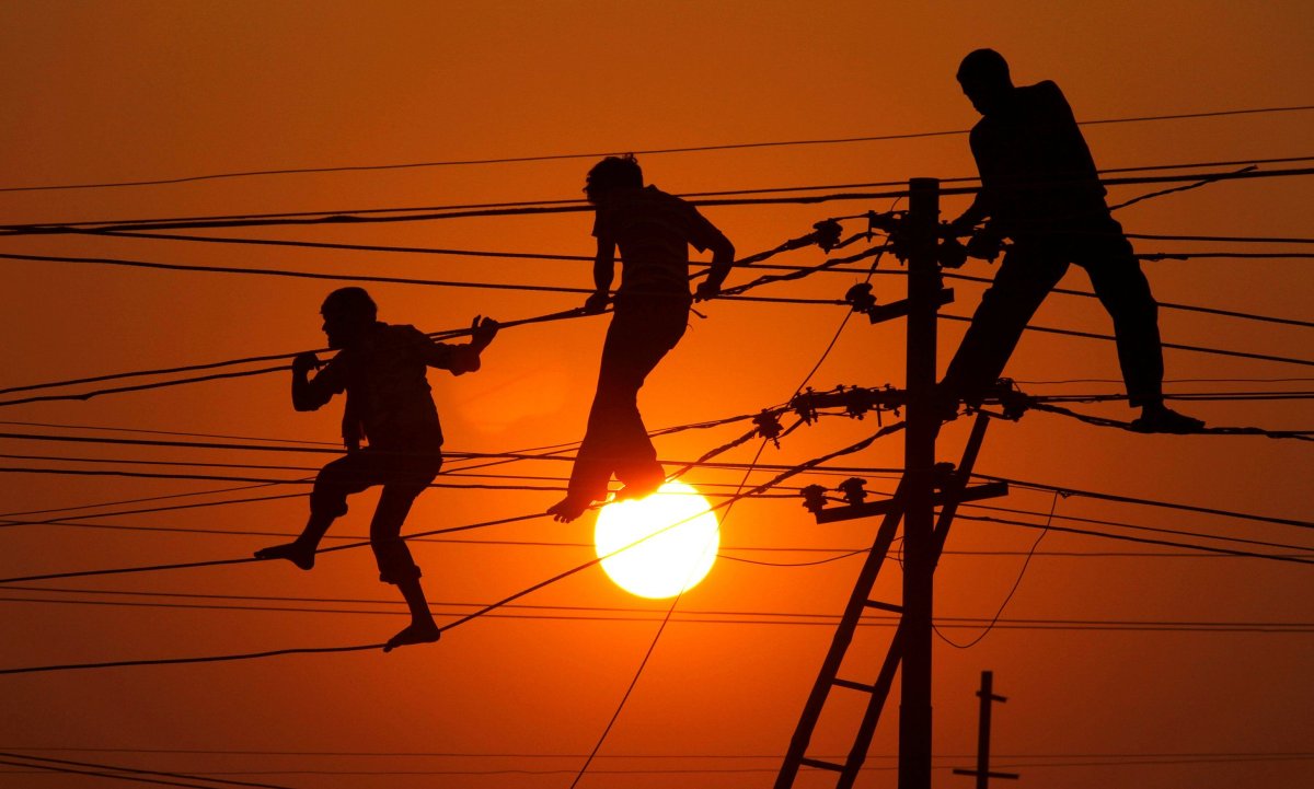 Человек электричество