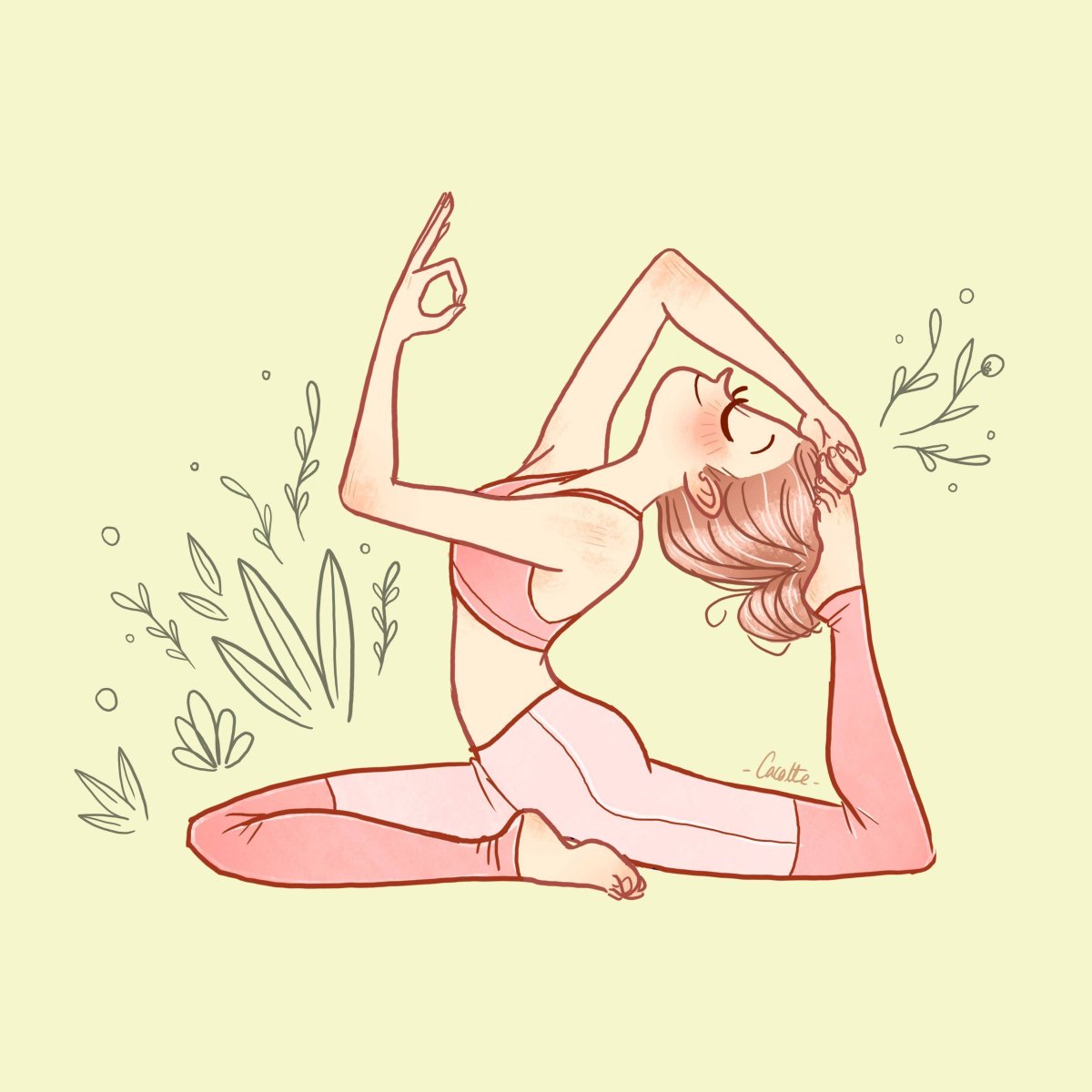 Йога иллюстрации