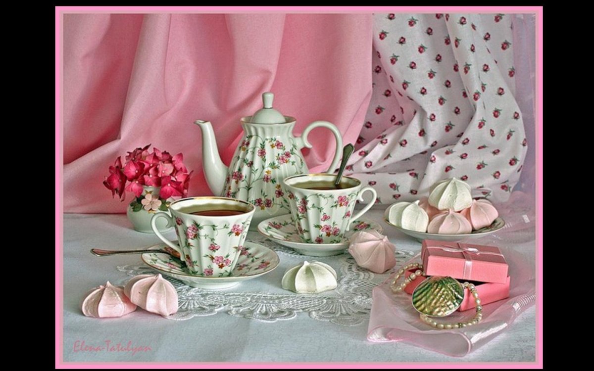 Утреннего чаепития с пожеланиями