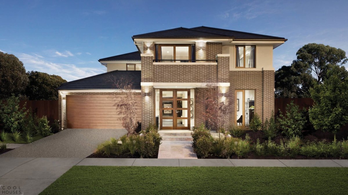 Красивые двухэтажные коттеджи