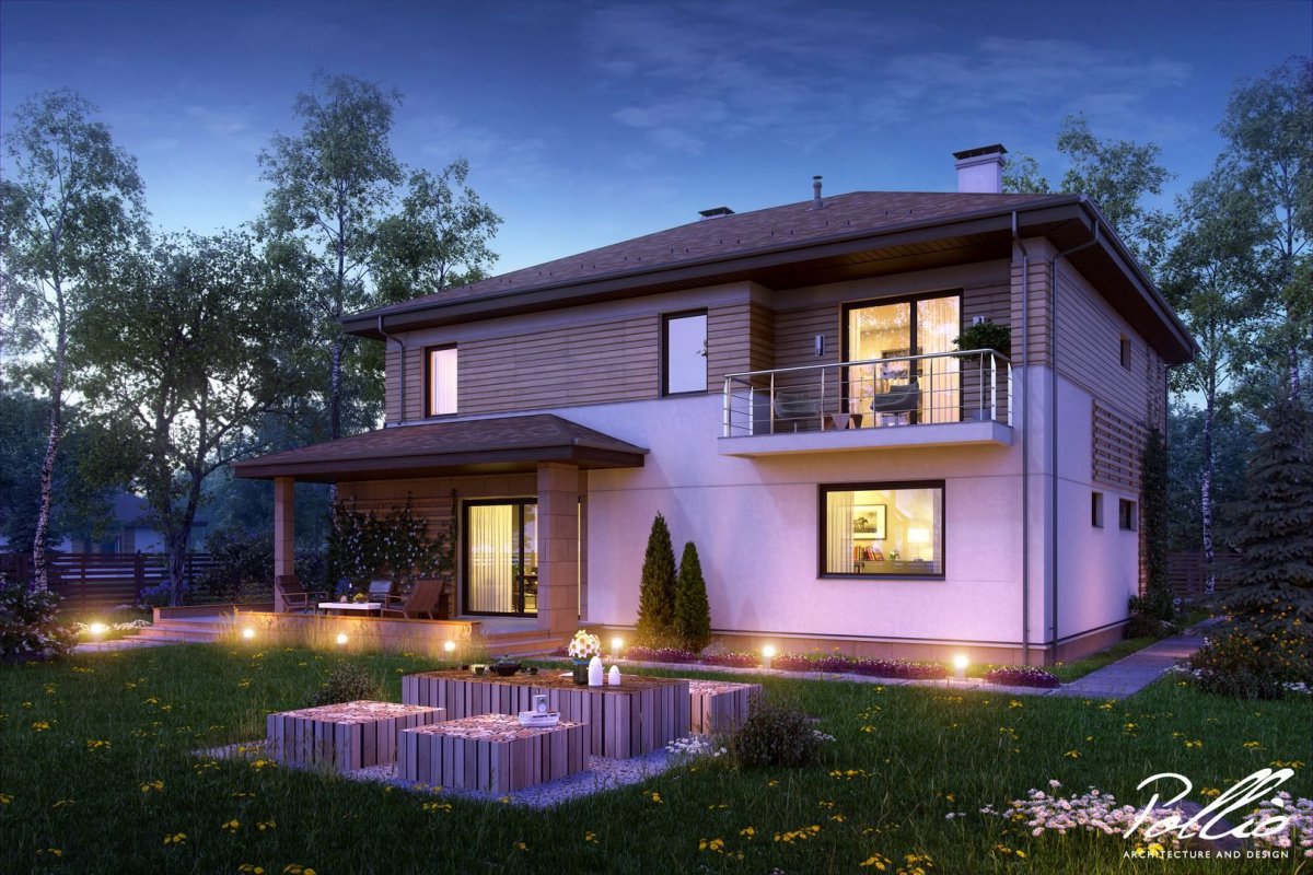 Небольшие двухэтажные дома