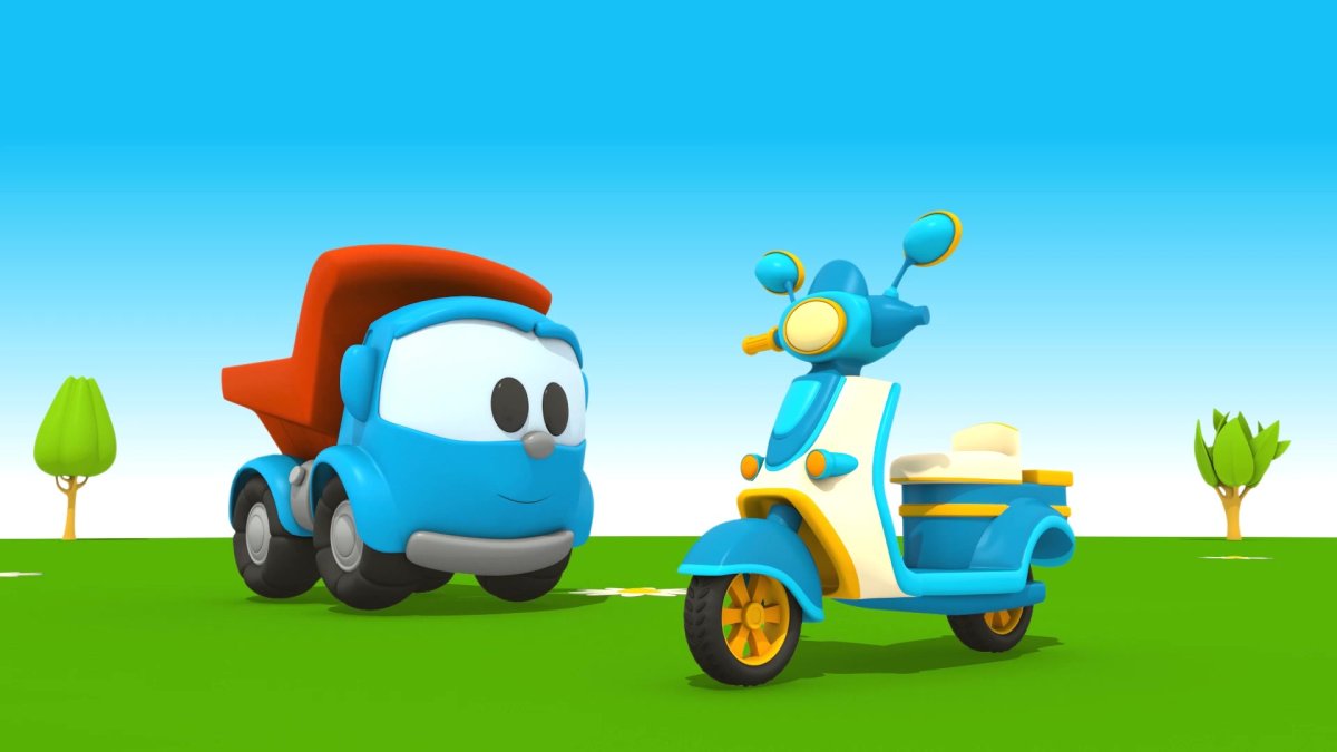 Мультик грузовик Лева