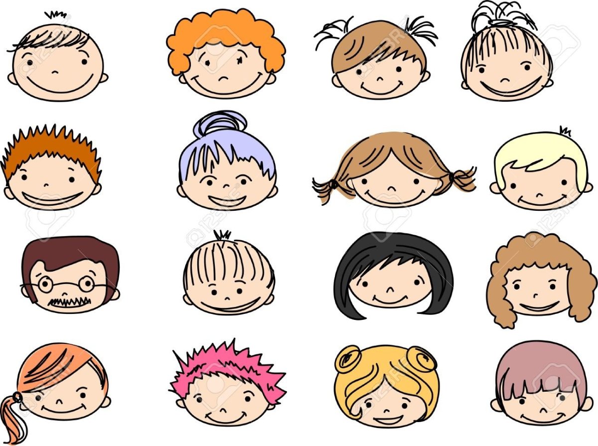 Веселые мордашки детей