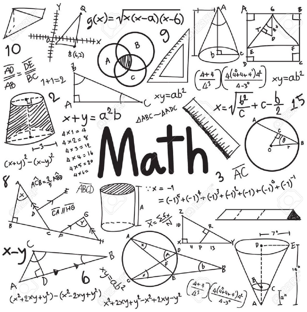 Математические формулы рисунок