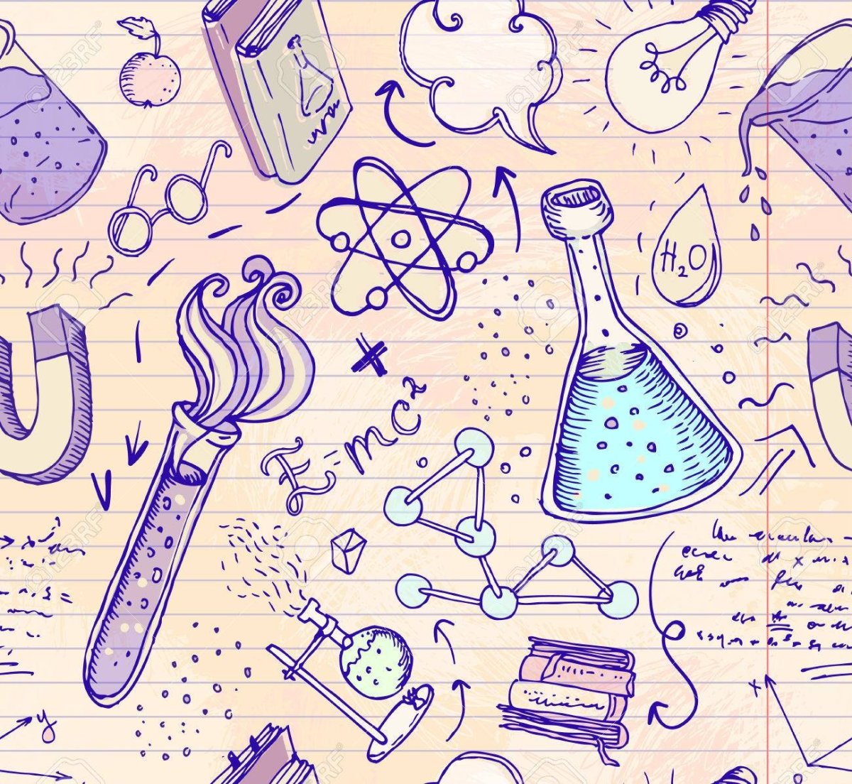 Химические рисунки для оформления