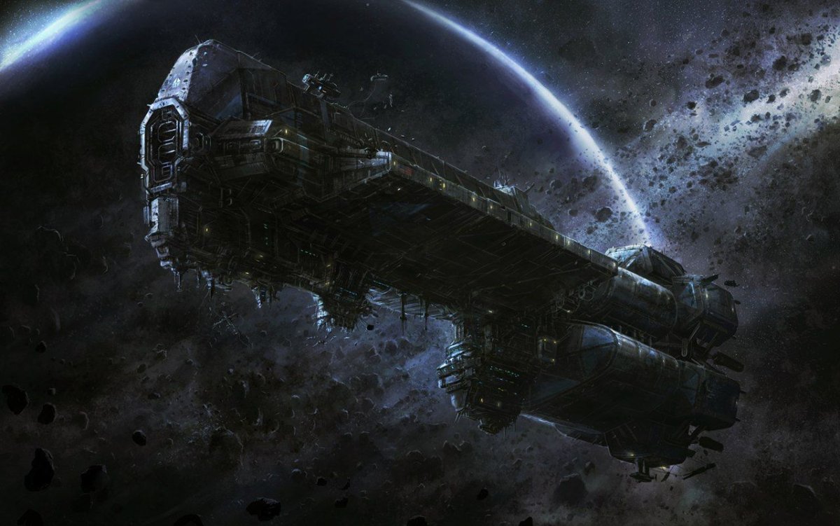 Разрушенный космический корабль